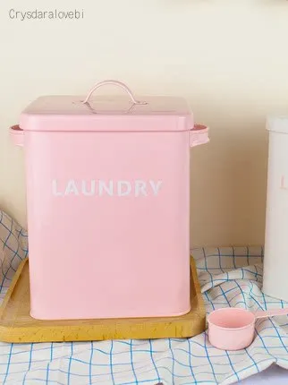 Food Storage With Scoop - Kotak Penyimpanan Bubuk Dapur Kamar Mandi