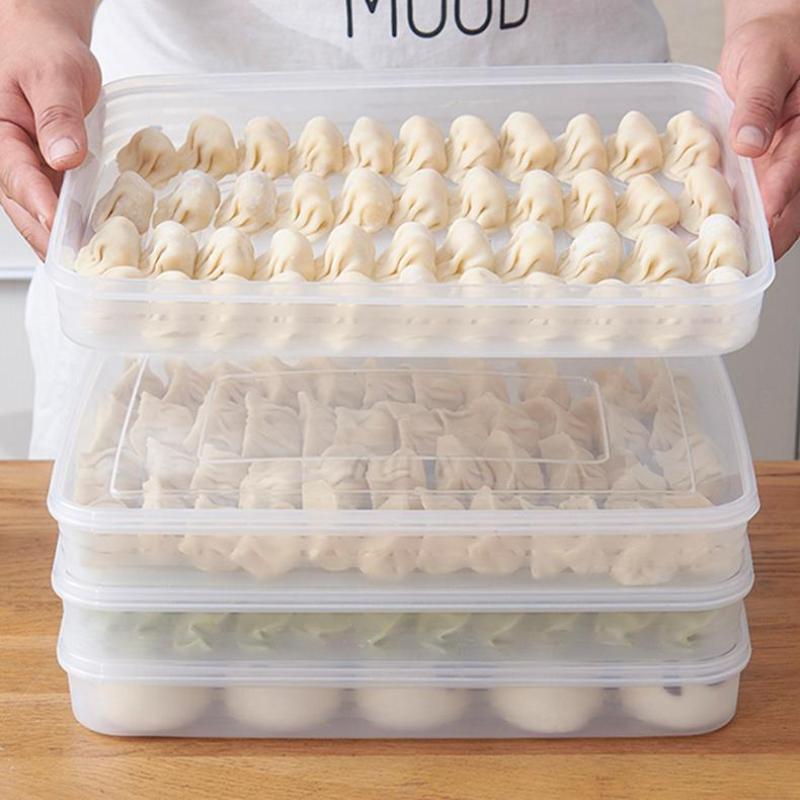 Food Storage Box Set - Kotak Penyimpanan Dapur Transparan, Organizer Kulkas,