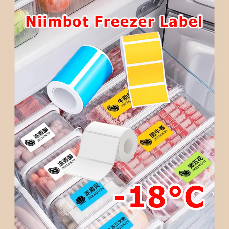 Food Storage Temperature - Kertas Label Freezer NIIMBOT B1/B21/B31/B203/B3S Tahan