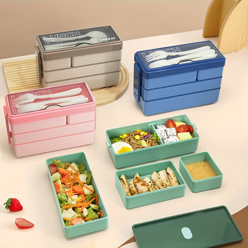 Food Storage With Scoop - Kotak makan siang Bento 1450ML kapasitas