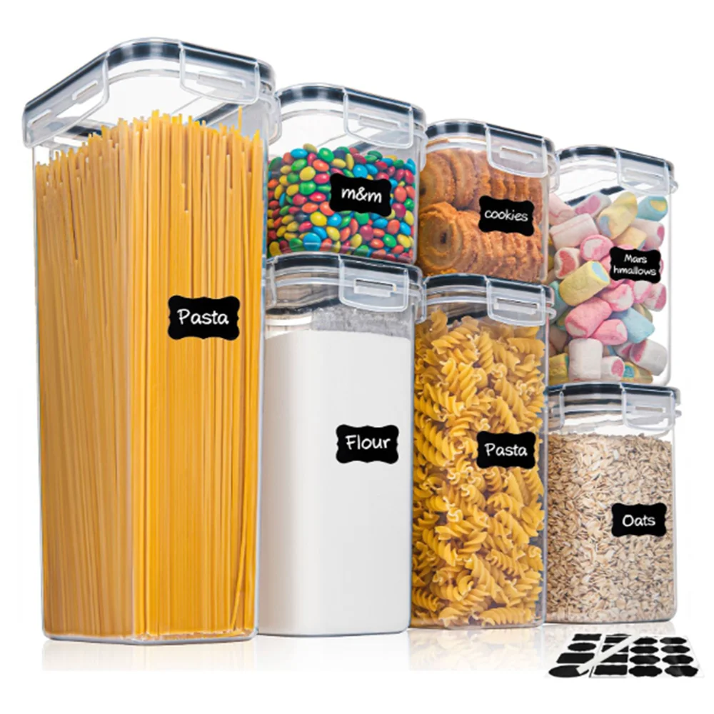 Food Storage Acrylic Containers - Set Wadah Makanan 7pcs Bebas BPA,