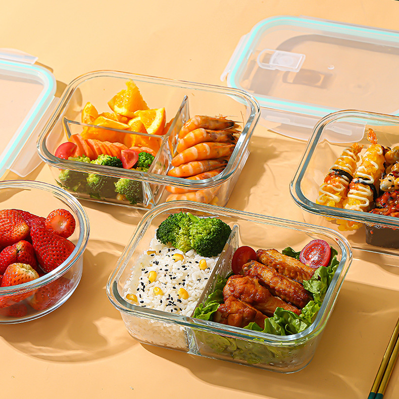 Food Storage Box Set - Kotak Penyimpanan Makanan Kaca Borosilikat Tinggi