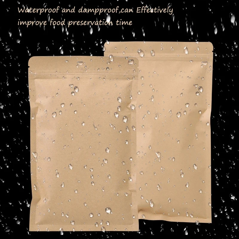 Food Storage Usa - 100 Buah Kantong Kunci Ritsleting Kertas