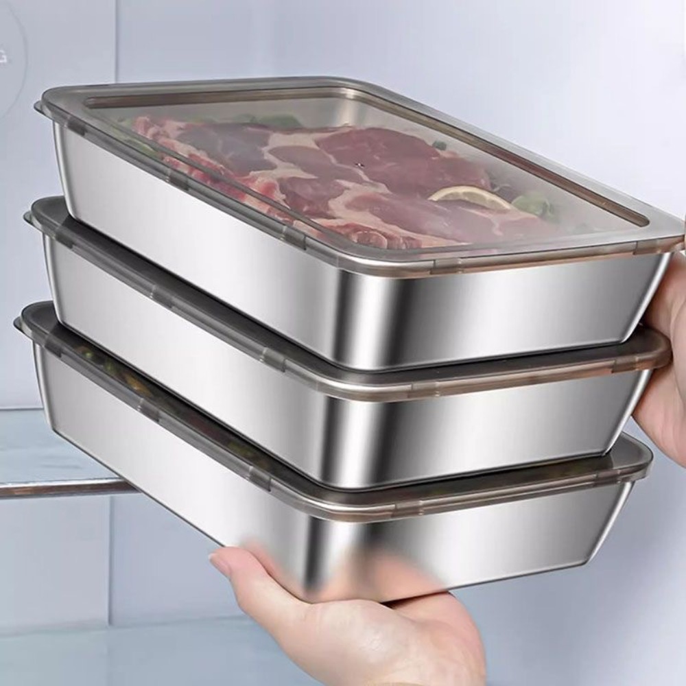 Food Storage Meals - Nampan Sajian Stainless Steel Food Grade