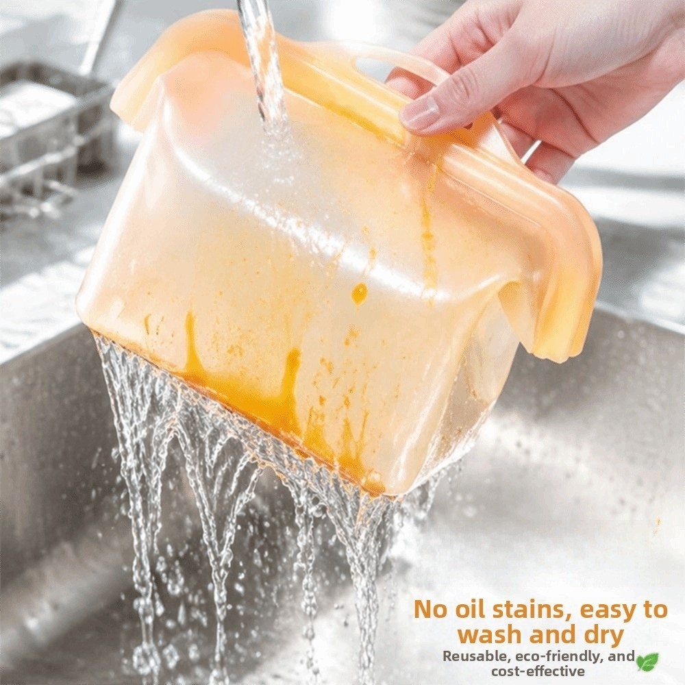 Food Storage Temperature - Kantong Penyimpanan Makanan Silikon Anti Bocor,