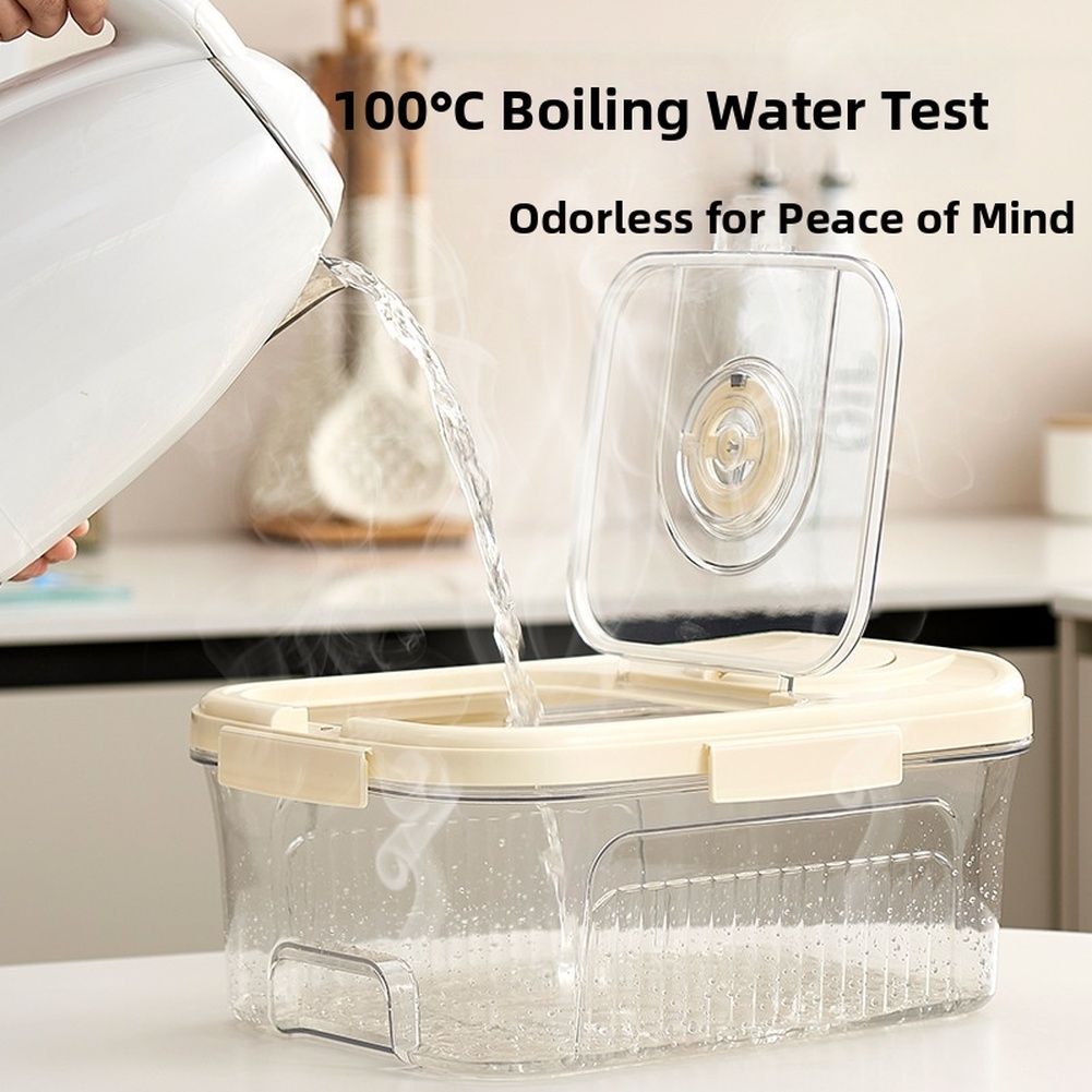 Food Storage Acrylic Containers - Wadah Penyimpanan Makanan Dapur 6L Tertutup