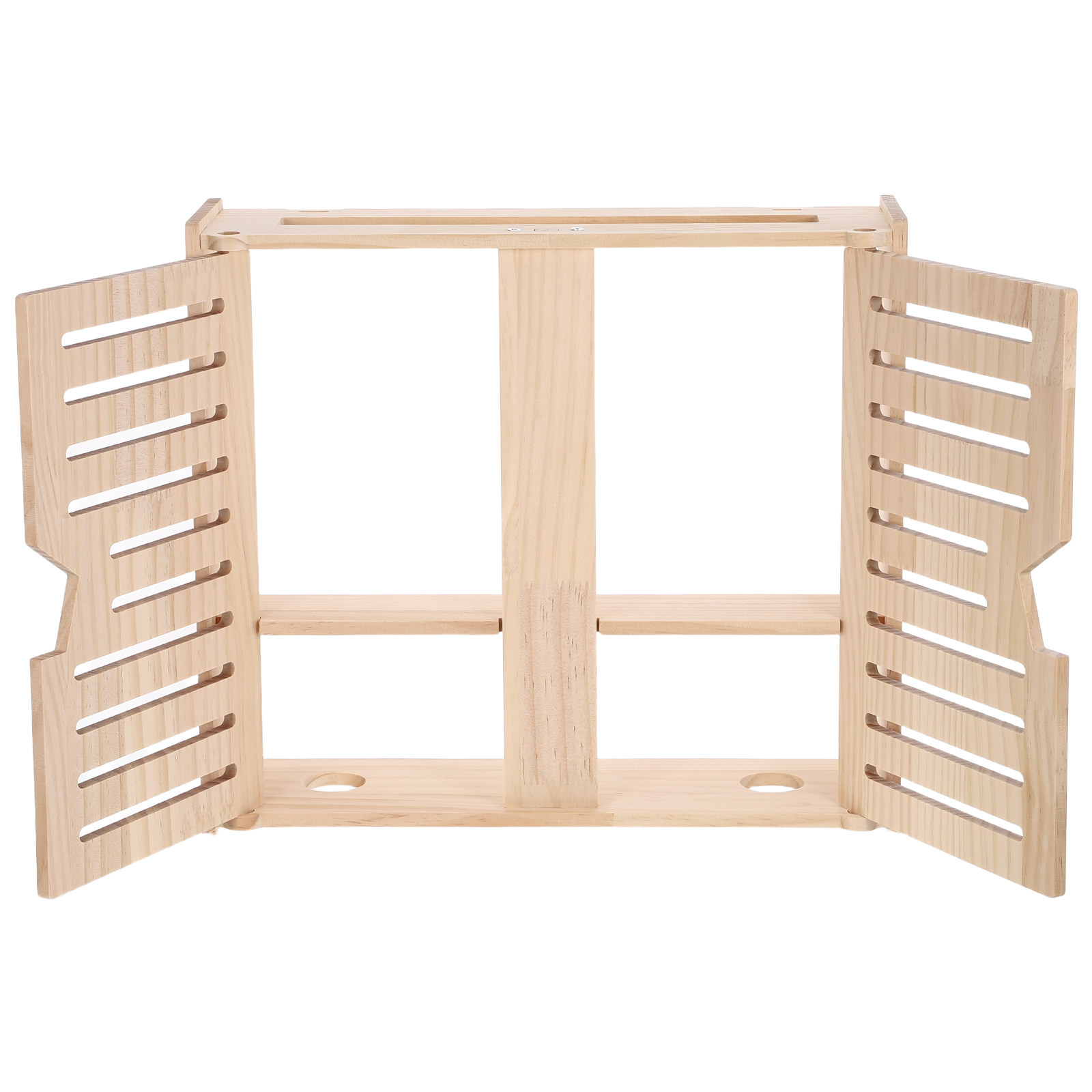 Food Storage And Organizer - Kabinet Penyimpanan Router Kayu Alami yang