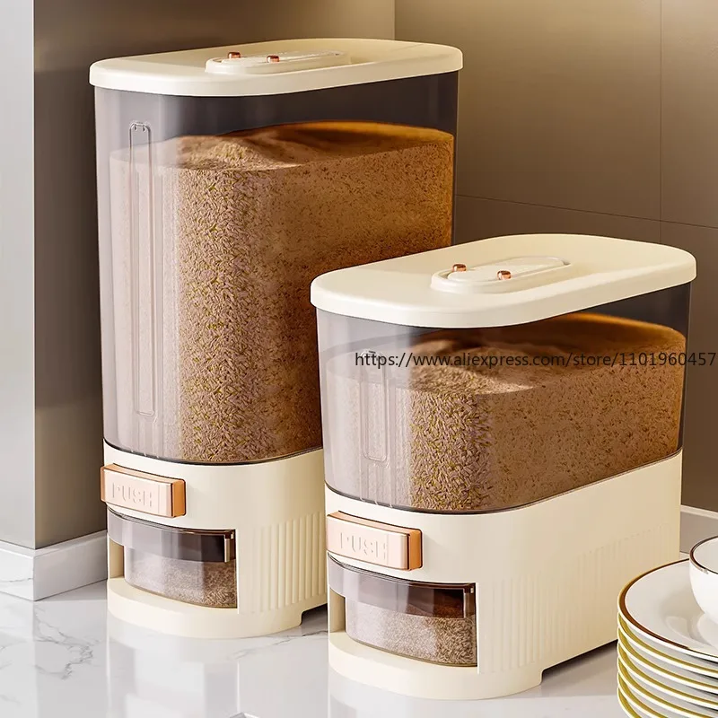 Food Storage Acrylic Containers - Wadah Penyimpanan Beras Food-Grade, Tempat Beras