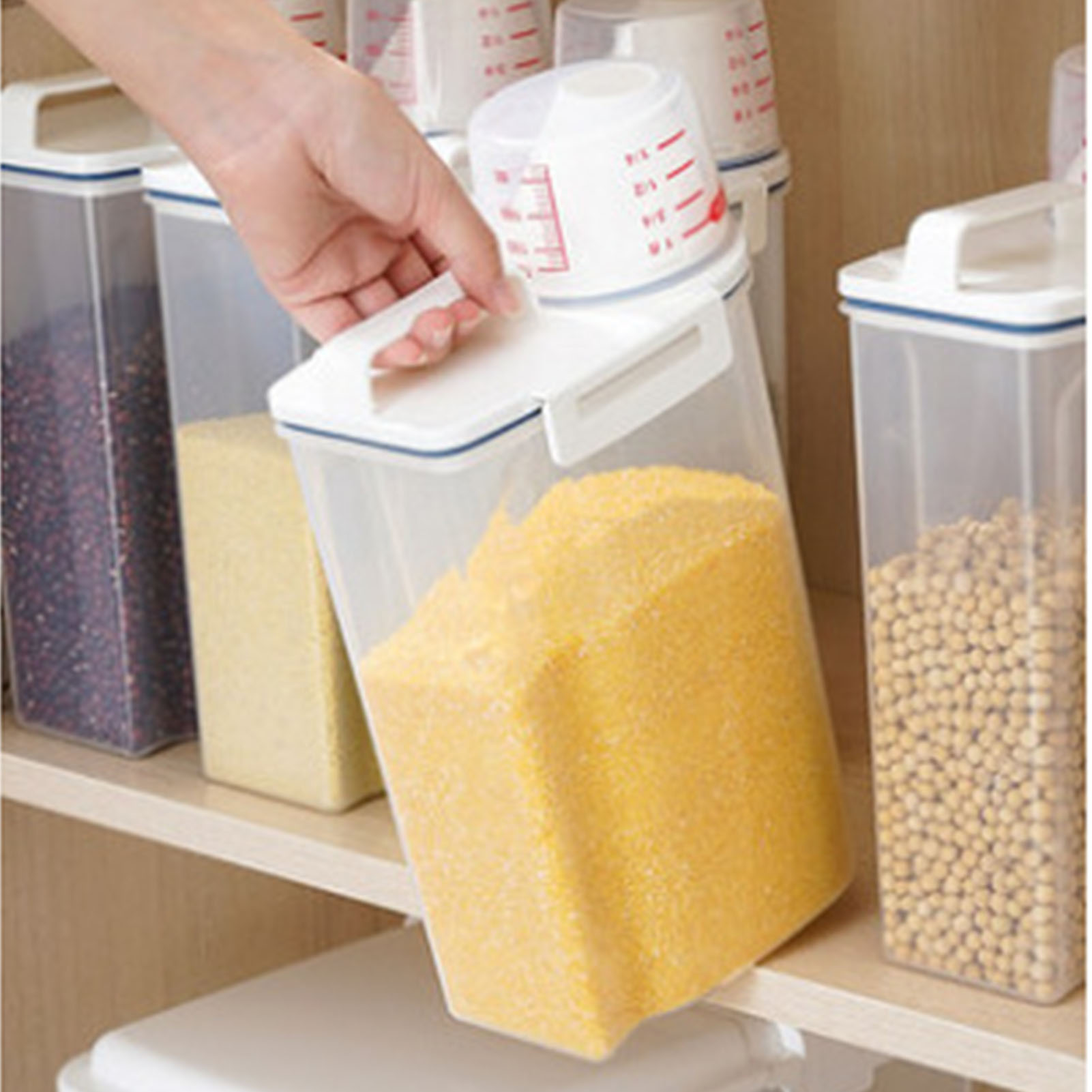 Food Storage Acrylic Containers - Wadah Sereal Tempat Penyimpanan Beras Kapasitas