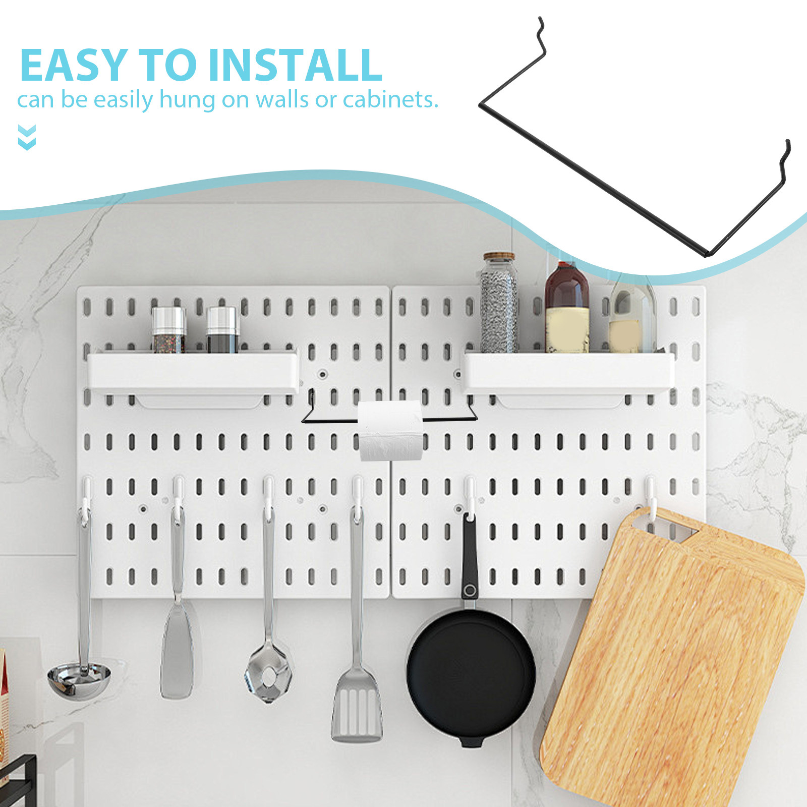 Rak Gantung Pegboard Logam unt - Food Storage And Organizer ulasan dan harga