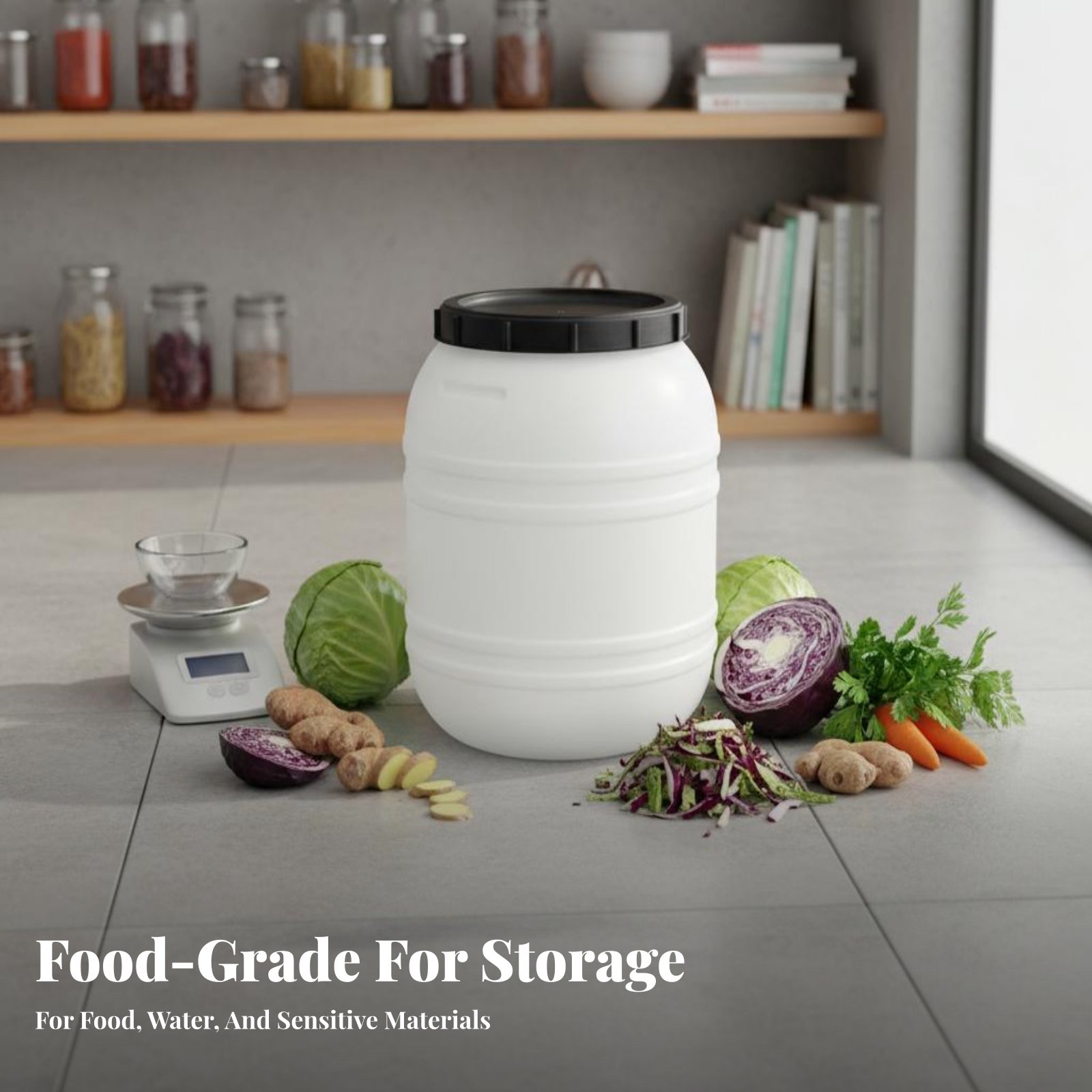 Tutup Kedap Udara untuk Tong P - Food Storage Usa ulasan dan harga