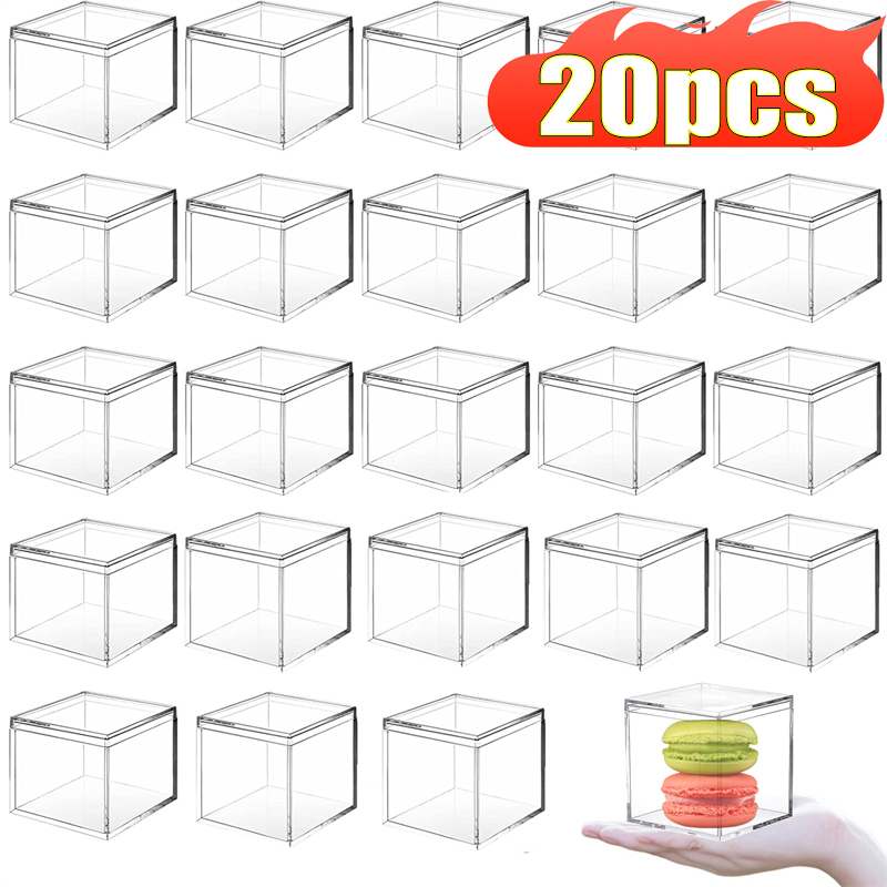 1-20 buah kotak akrilik transp - Xmas Food Storage Containers ulasan dan harga