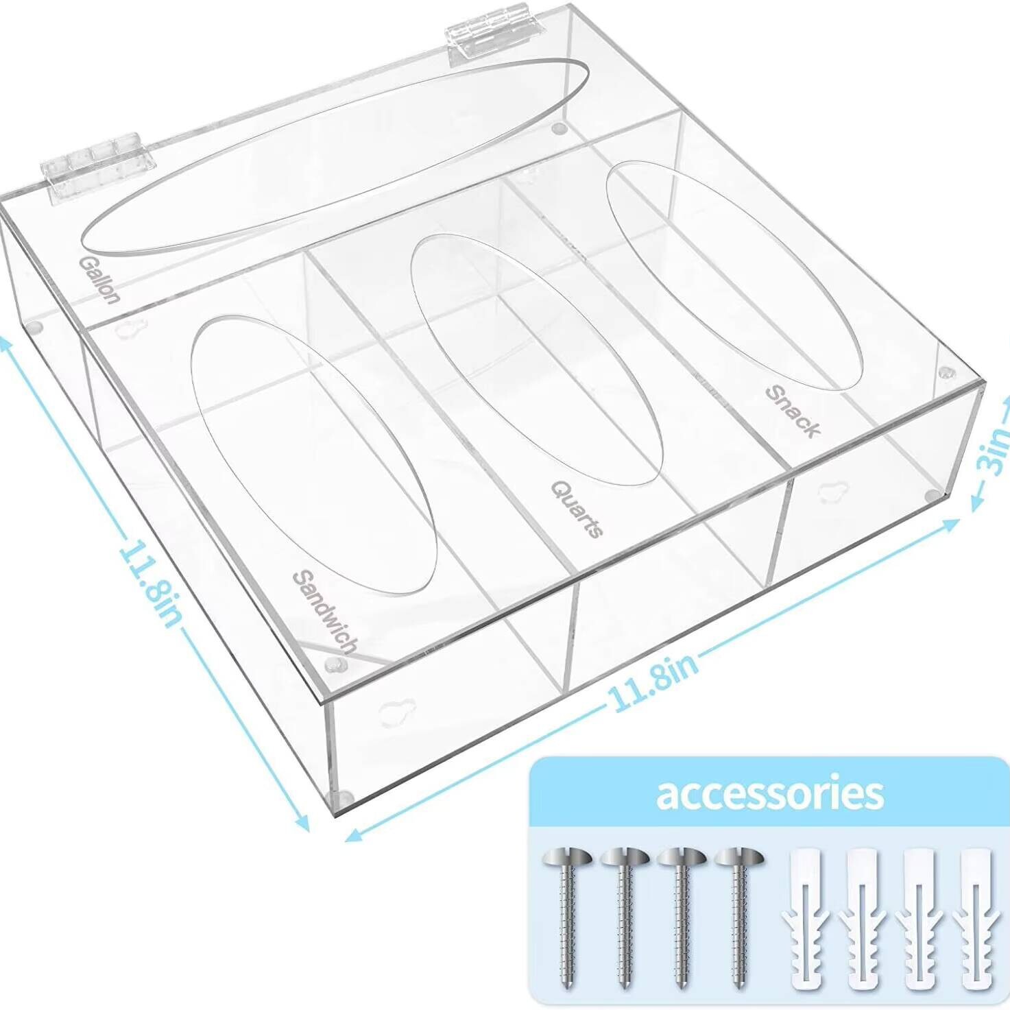 Penyimpanan Organizer makanan  - Food Storage Acrylic Containers ulasan dan harga