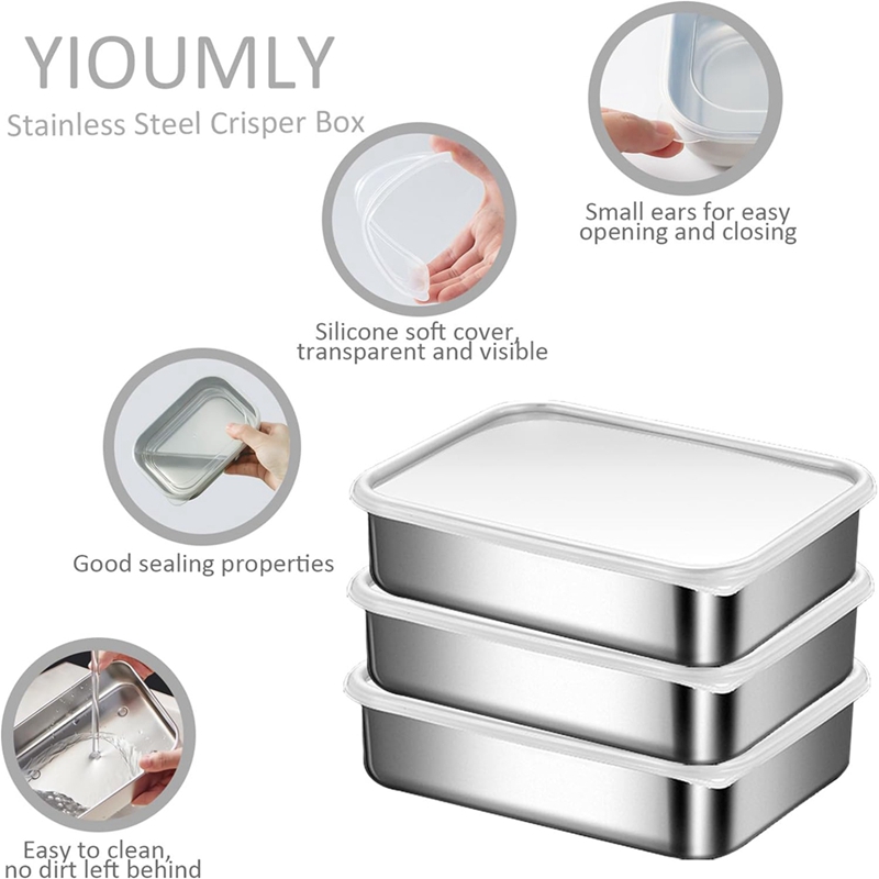 Wadah Stainless Steel untuk Pe - Food Storage Usa ulasan dan harga
