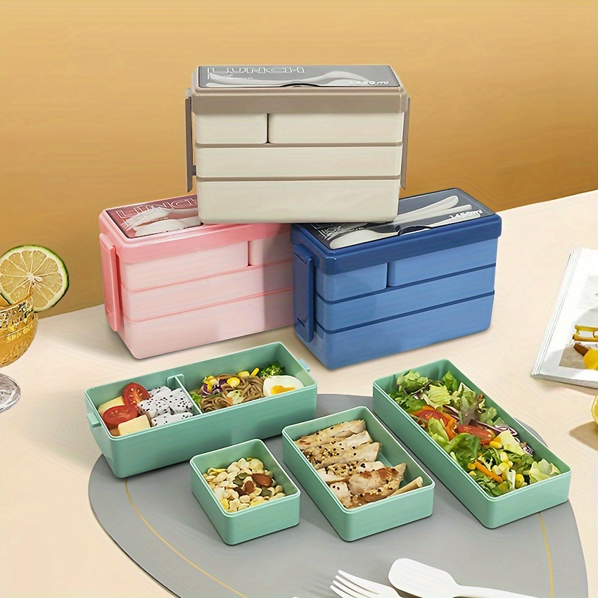 Kotak makan siang Bento 1450ML - Food Storage With Scoop ulasan dan harga