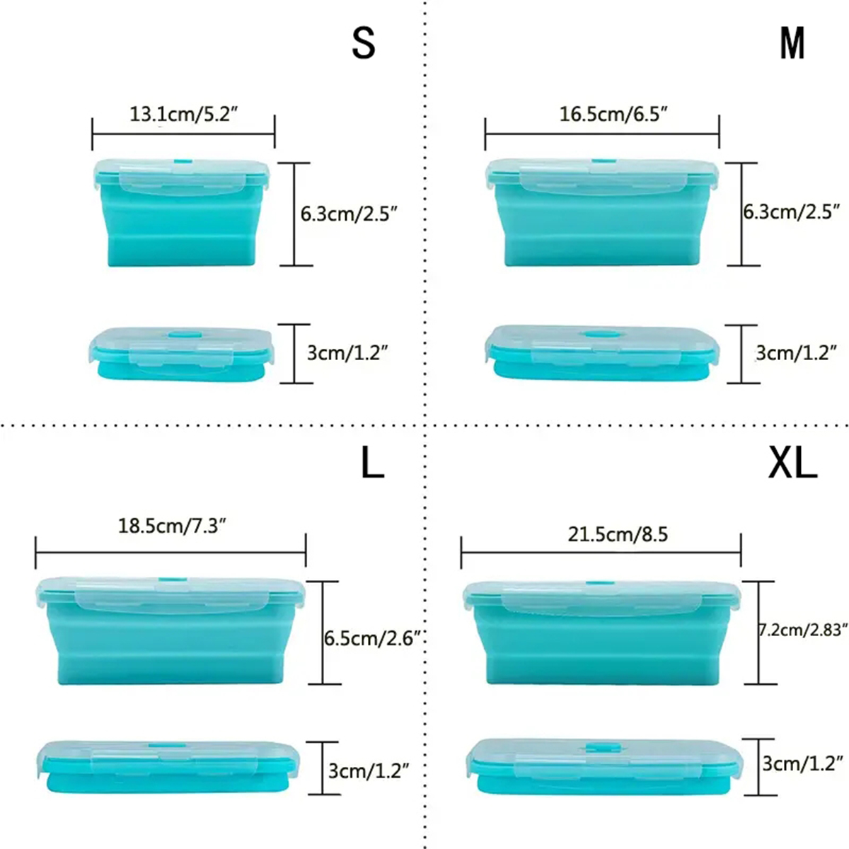 Wadah Penyimpanan Makanan Sili - Food Storage Freezer Containers ulasan dan harga