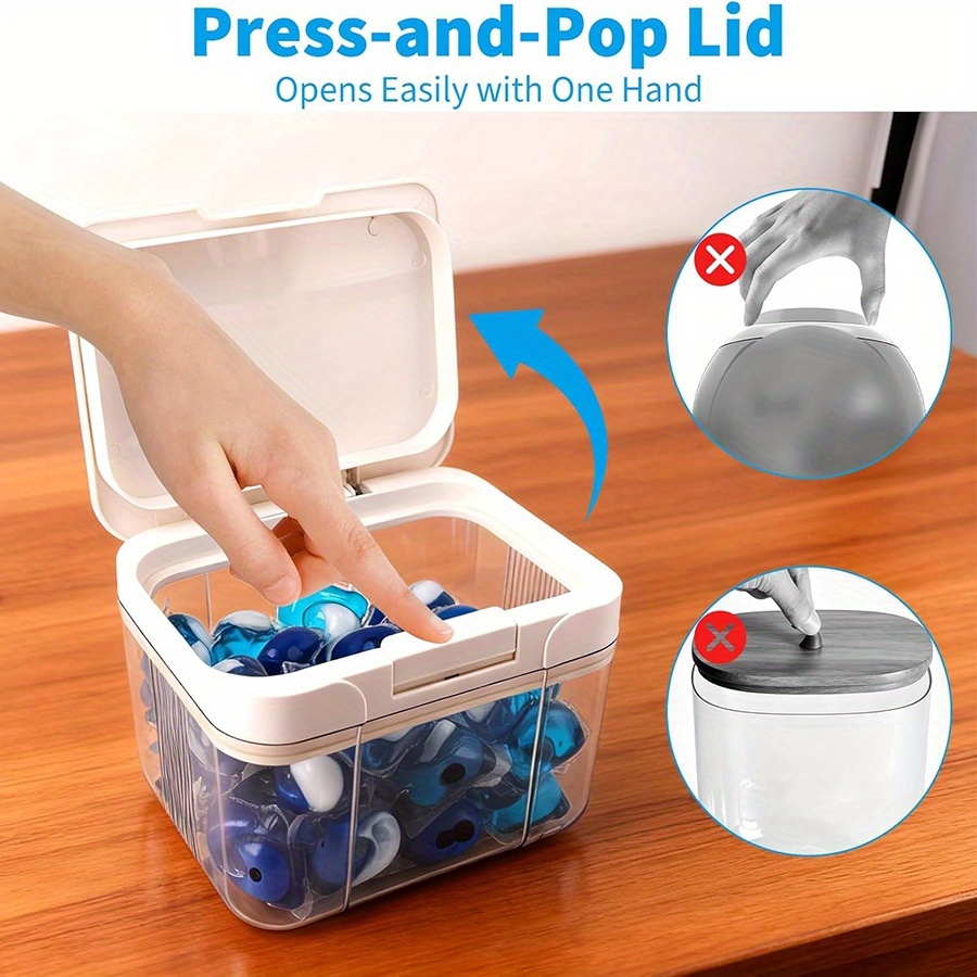 Tempat Penyimpanan Pod Laundry - Food Storage With Scoop ulasan dan harga