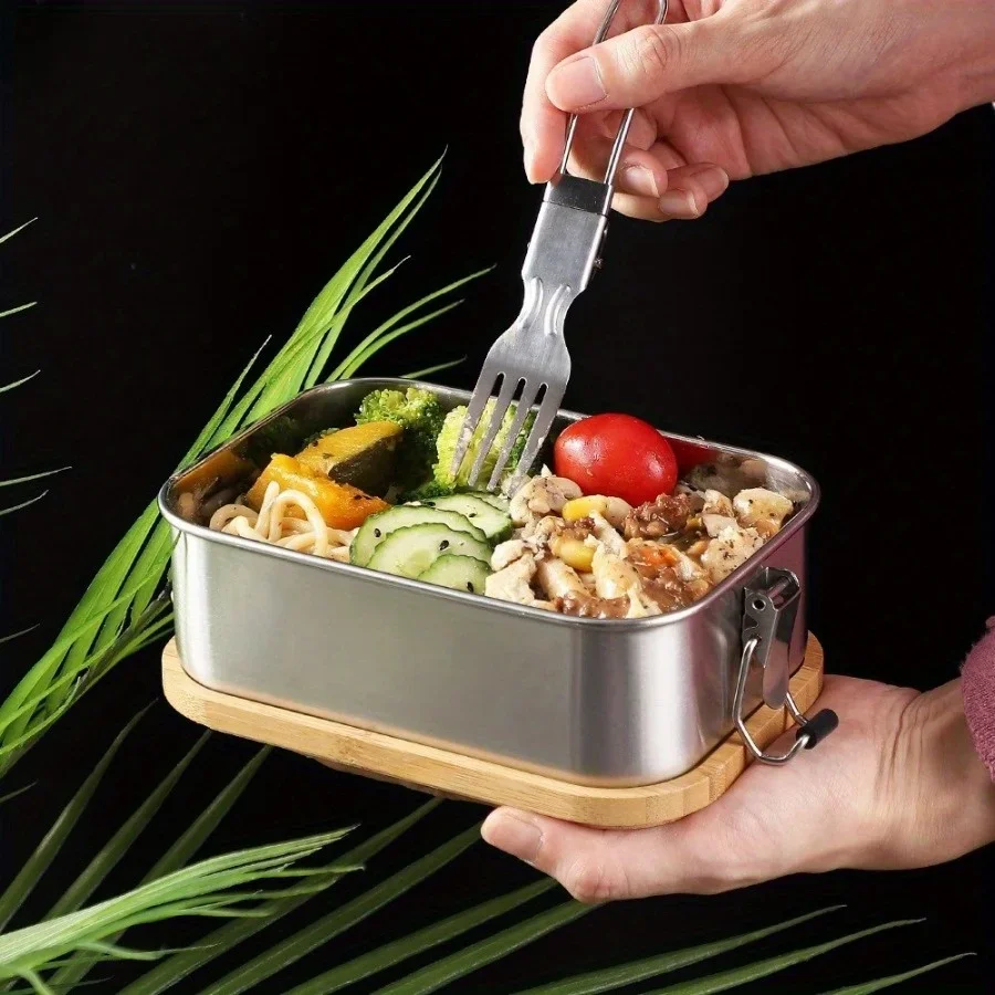 Kotak Makan Siang Tutup Bambu  - Food Storage Box Set ulasan dan harga