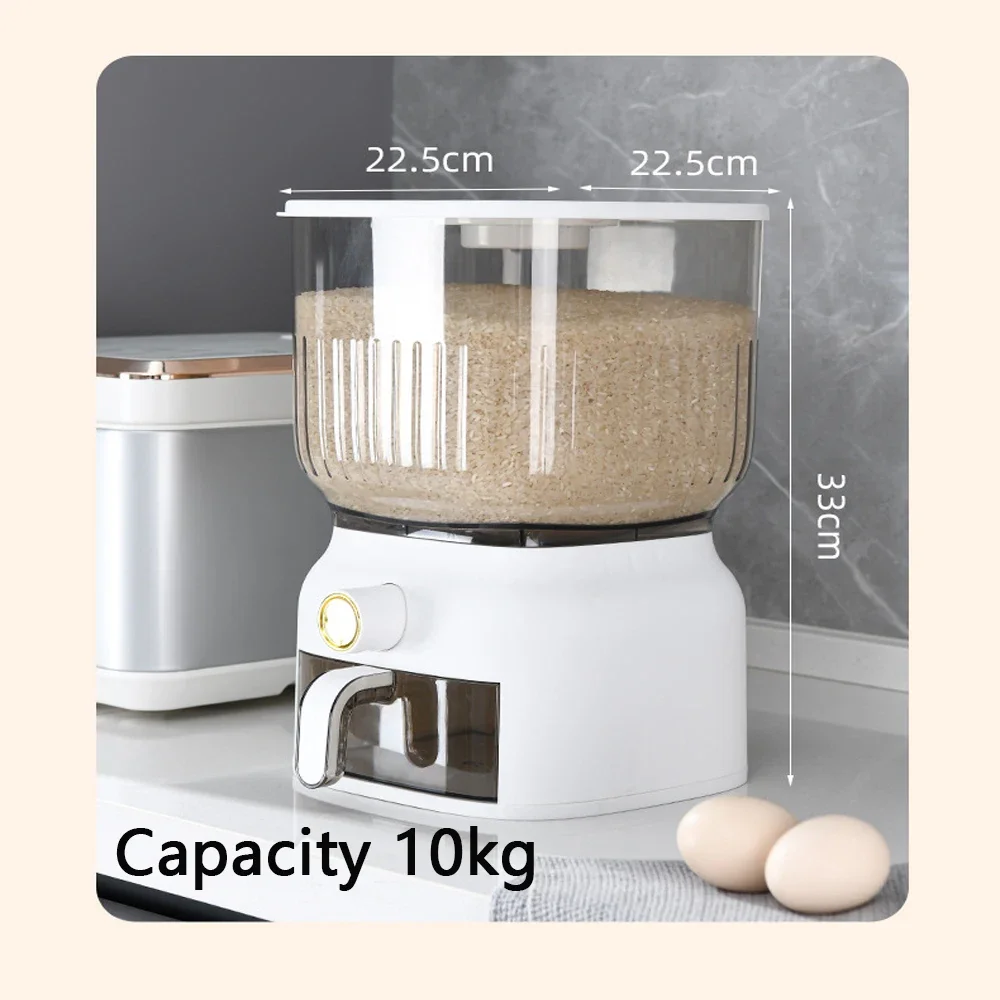 Kotak Penyimpanan Beras Dapur  - Food Storage Acrylic Containers ulasan dan harga
