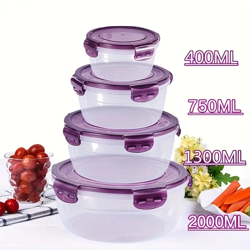 4 Wadah Penyimpanan Makanan Pl - Food Storage Box Set ulasan dan harga