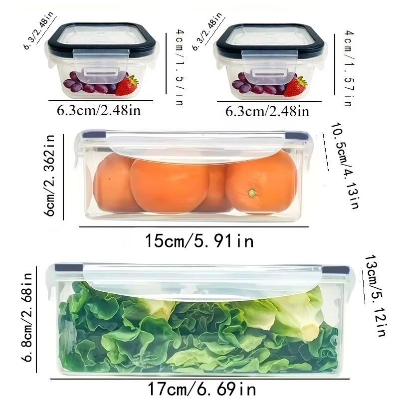 Set 8 Buah Termasuk 4 Wadah da - Food Storage Box Set ulasan dan harga