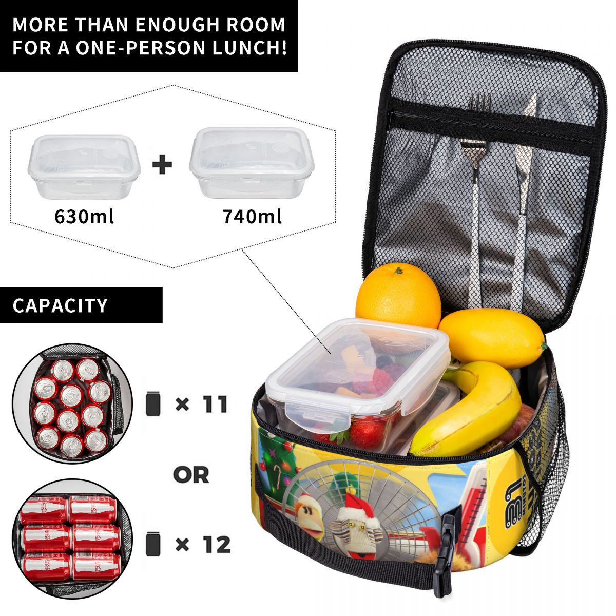 Tas Makan Siang Terisolasi Kar - Xmas Food Storage Containers ulasan dan harga