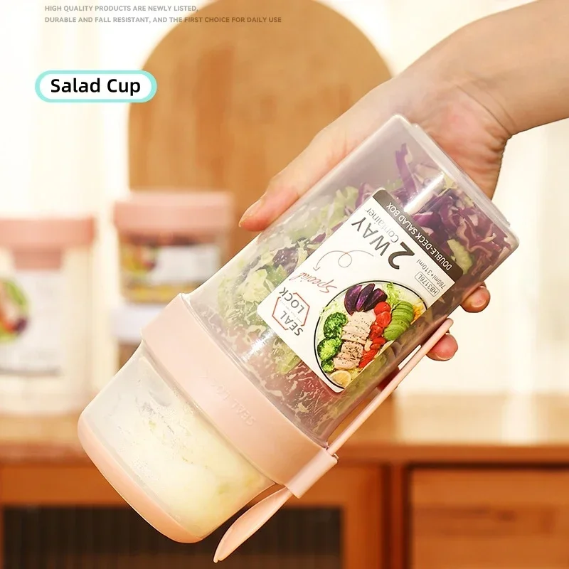 JUSTINLAU Cangkir Salad Pengur - Food Storage With Scoop ulasan dan harga