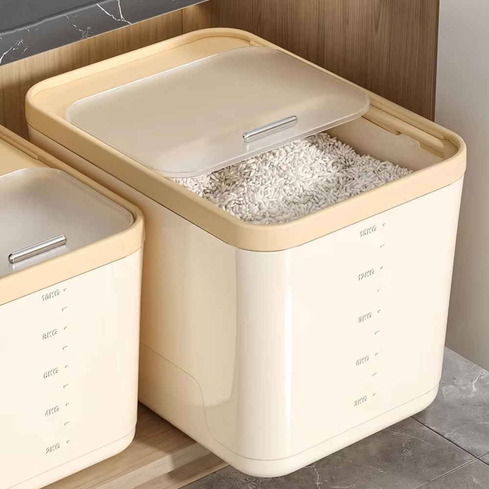 Kotak Beras Dapur Rumah Tangga - Food Storage Acrylic Containers ulasan dan harga