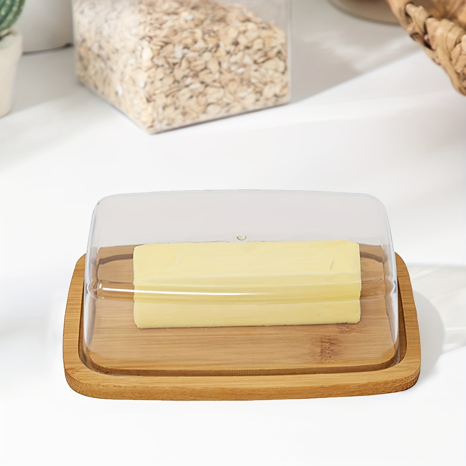 Bambu piring mentega persegi p - Food Storage Acrylic Containers ulasan dan harga