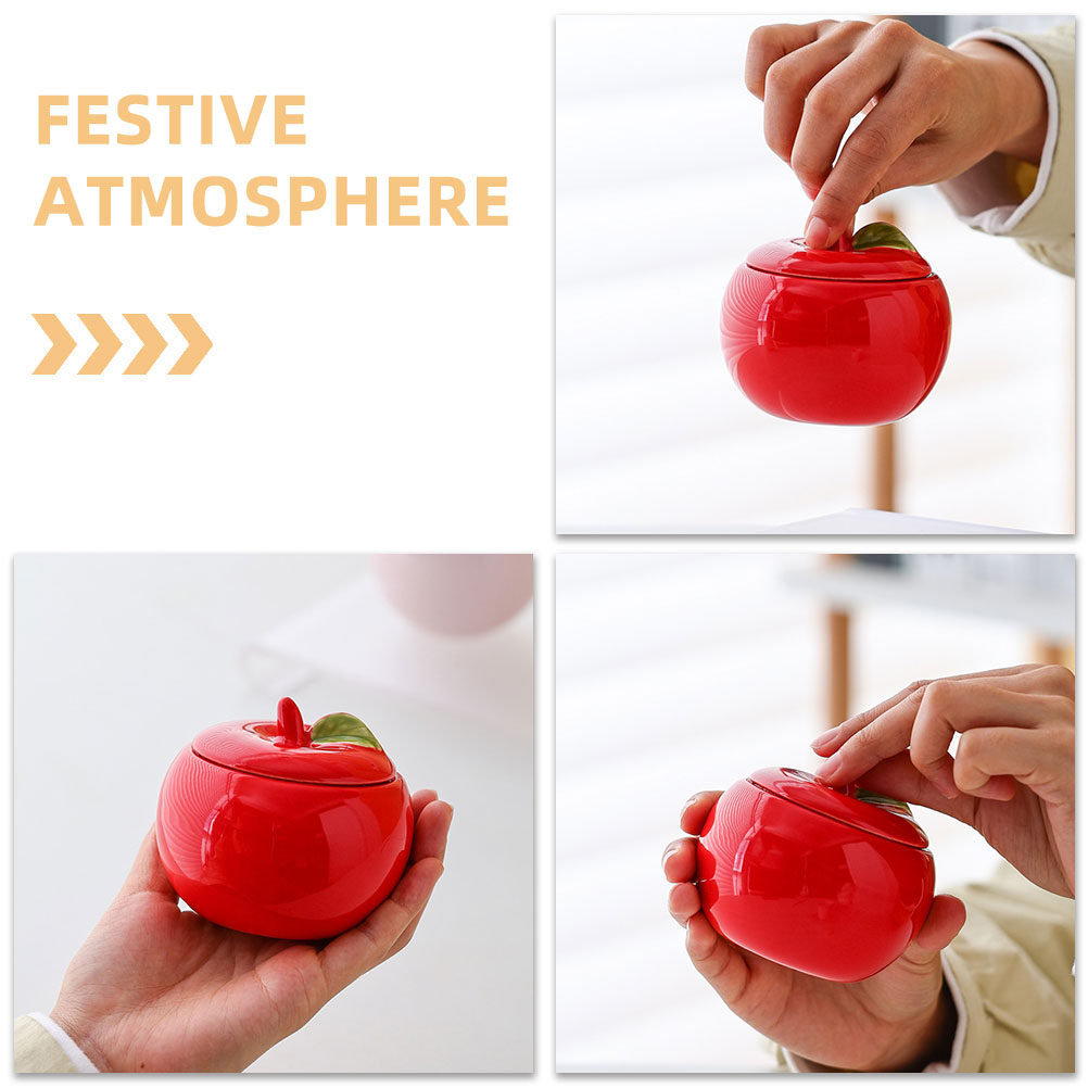 2 Buah Wadah Keramik Natal, St - Xmas Food Storage Containers ulasan dan harga