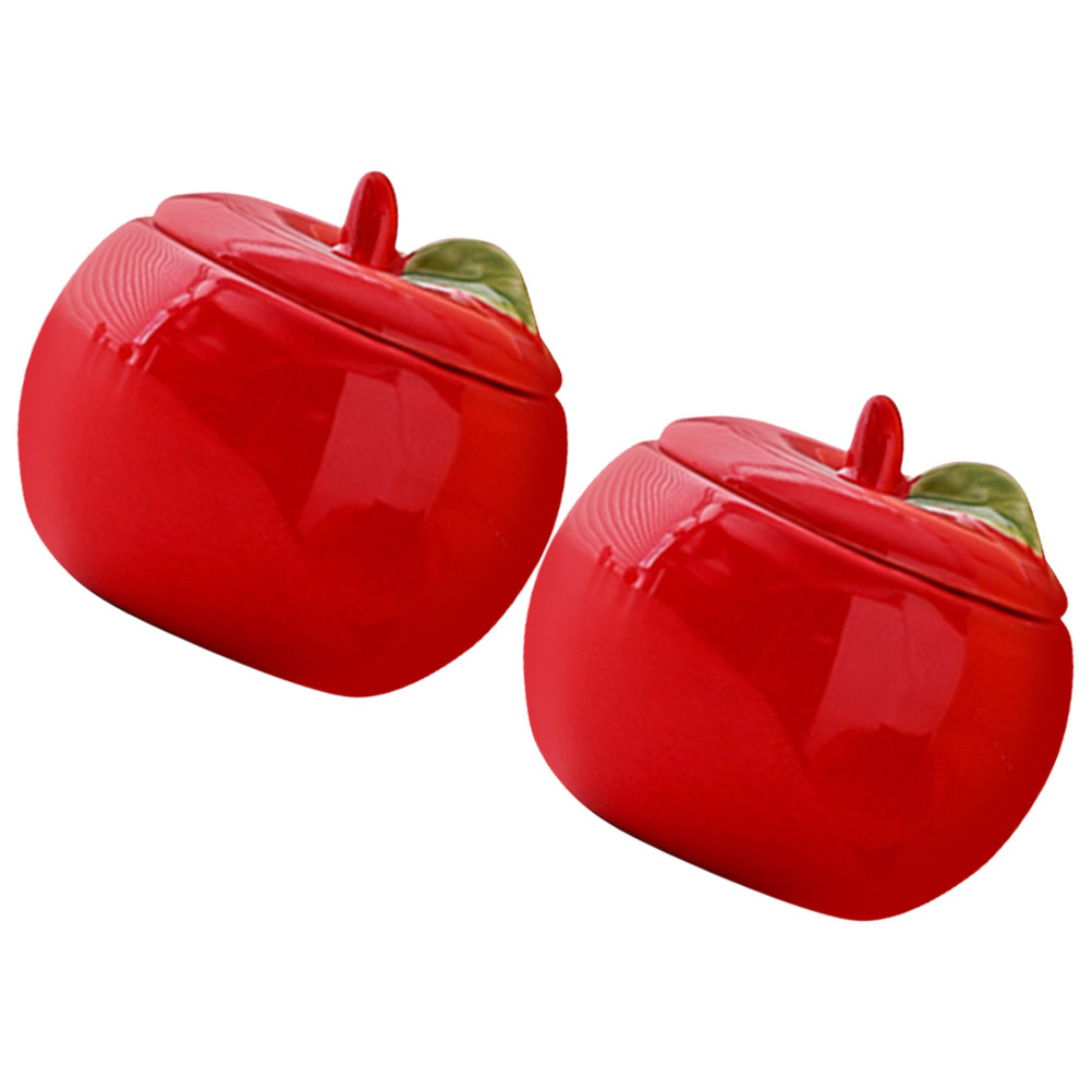 2 Buah Wadah Keramik Natal, St - Xmas Food Storage Containers ulasan dan harga