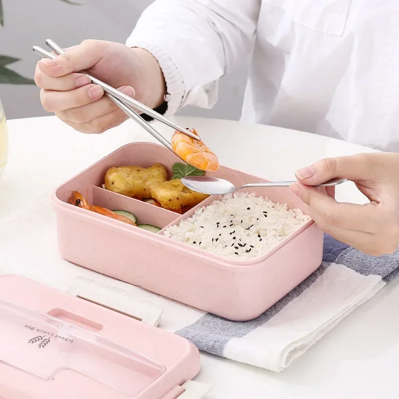 Kotak makan Microwave sedotan  - Food Storage With Scoop ulasan dan harga