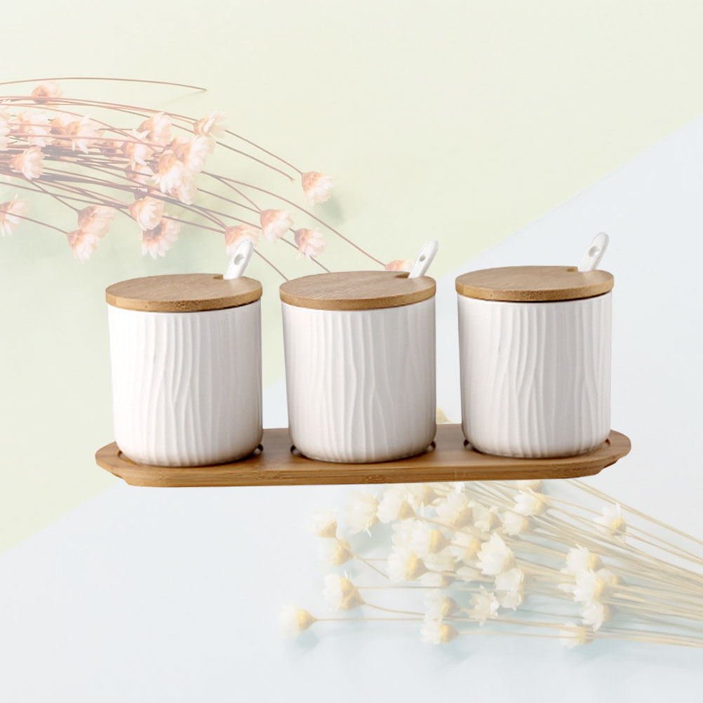 Set Toples Bumbu Keramik Nordi - Food Storage Box Set ulasan dan harga