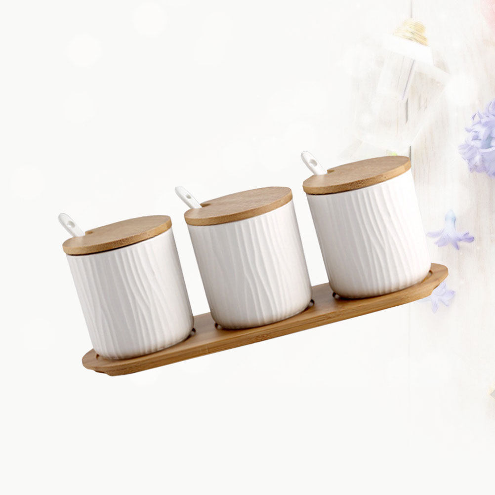 Set Toples Bumbu Keramik Nordi - Food Storage Box Set ulasan dan harga
