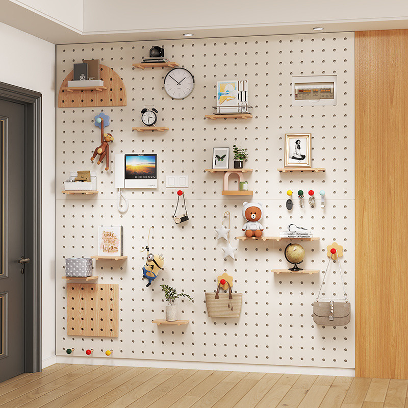 Rak Dinding Pegboard Kayu Soli - Food Storage And Organizer ulasan dan harga