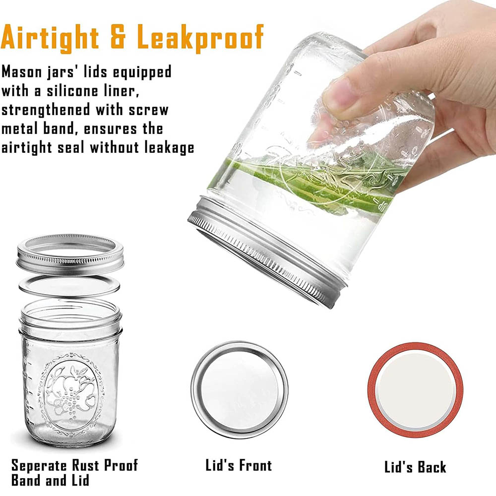 Stoples Mason Mulut Lebar 16oz - Mason Jar Wide Mouth ulasan dan harga