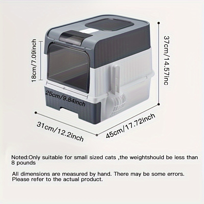 Kotak Pasir Kucing Model Laci  - Food Storage With Scoop ulasan dan harga