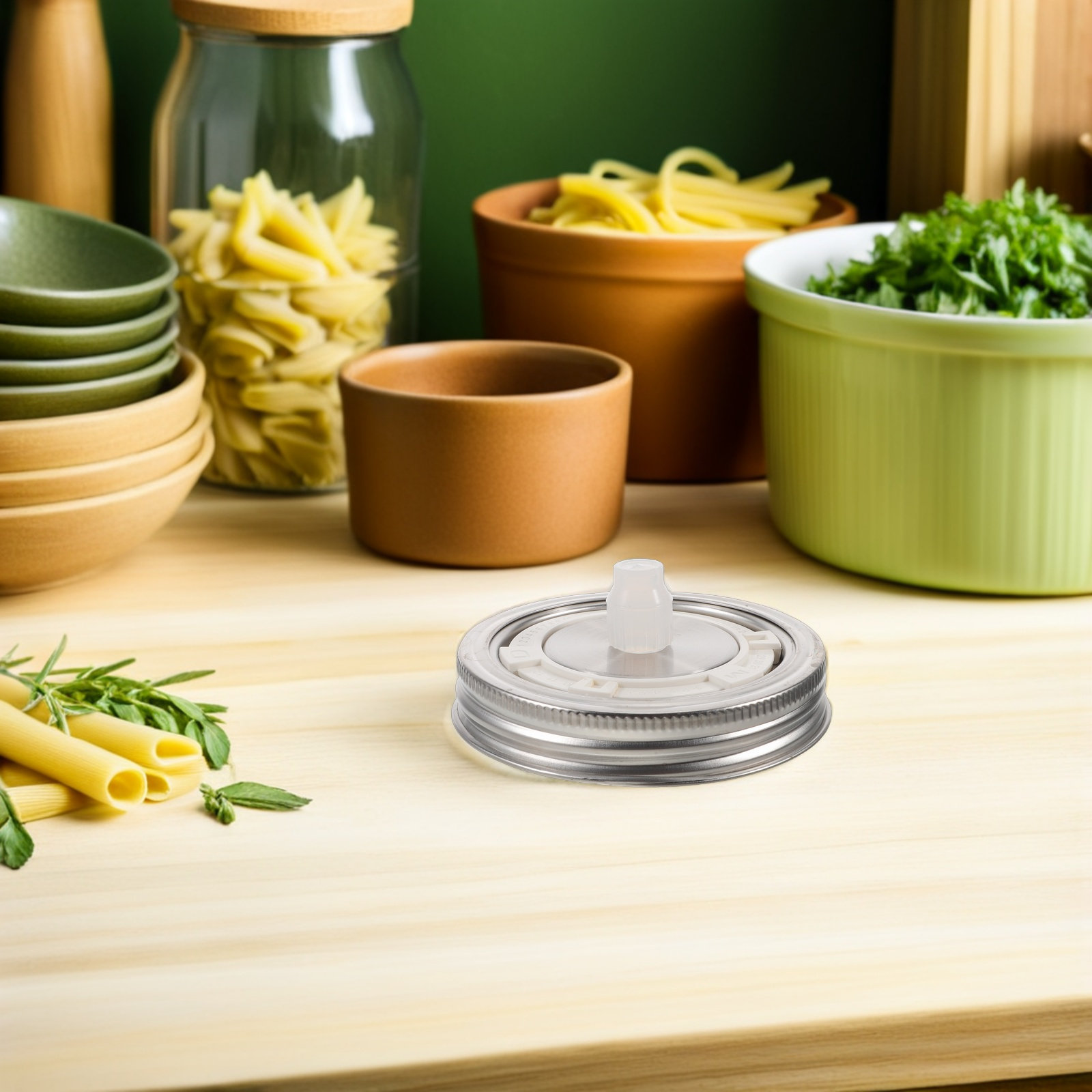 2 Buah Tutup Fermentasi Airloc - Mason Jar Wide Mouth ulasan dan harga
