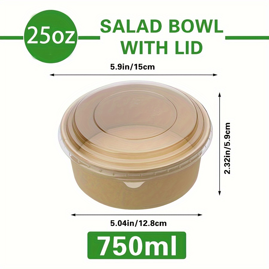 Mangkuk Kertas 25Oz/750Ml 25/5 - Food Storage Meals ulasan dan harga