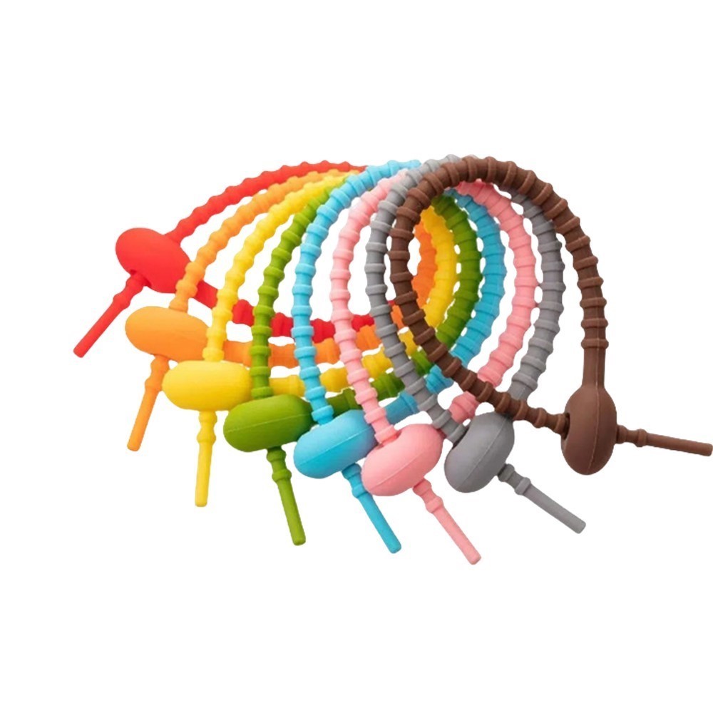 10Pcs Pengatur Kabel Silikon B - Food Storage And Organizer ulasan dan harga
