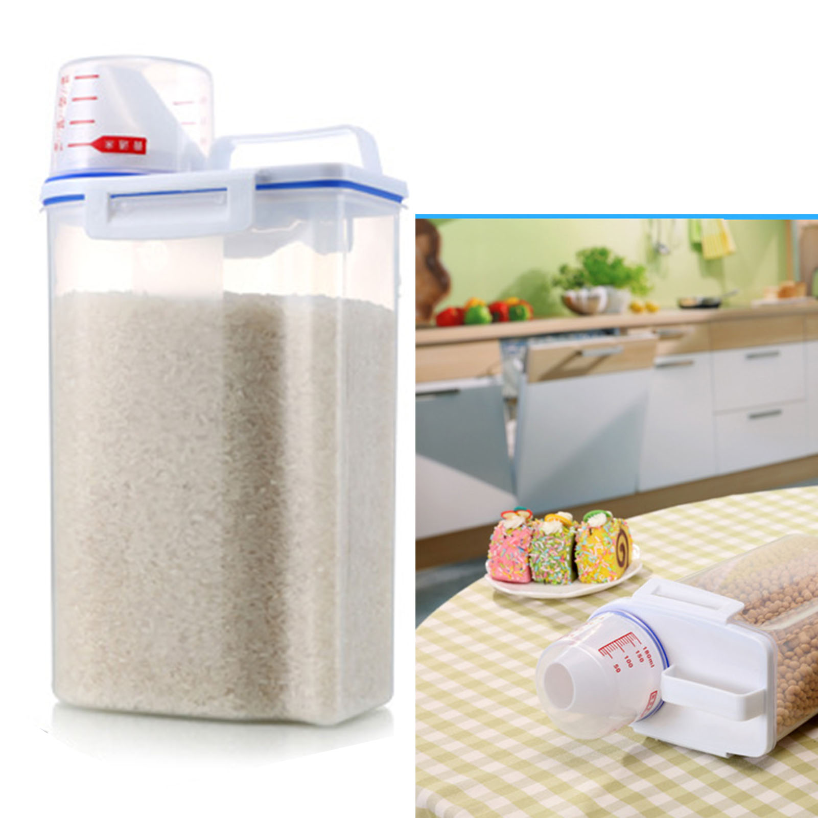 Wadah Sereal Tempat Penyimpana - Food Storage Acrylic Containers ulasan dan harga